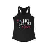 Pole Dance Racerback Tank - Love at First Spin Ideal Tank