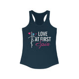Pole Dance Racerback Tank - Love at First Spin Ideal Tank