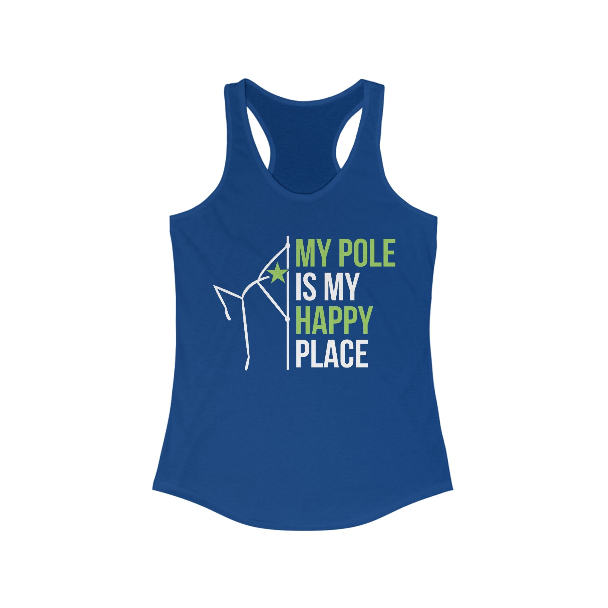 Racerback Tank - My Pole is My Happy Place Pole Dance Tank