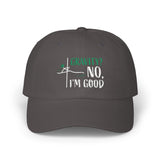 Gravity? No, I'm Good Classic Dad Cap - Relaxed Fit White Hat for Casual Wear