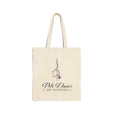 Pole Dance Art in Motion Cotton Canvas Tote Bag