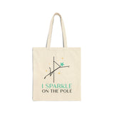 I Sparkle on the Pole Cotton Canvas Tote Bag