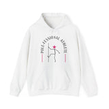 Pole-Fessional Athlete Hoodie, Pole Dance Hooded Sweatshirt, Pole Dancer Gift, Pole Dancing Hoodie