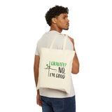 Gravity No I am Good Cotton Canvas Tote Bag