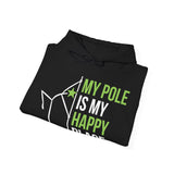 My Pole is my Happy Place Hoodie, Pole Dance Gift