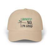 Gravity? No, I'm Good Classic Dad Cap - Relaxed Fit White Hat for Casual Wear