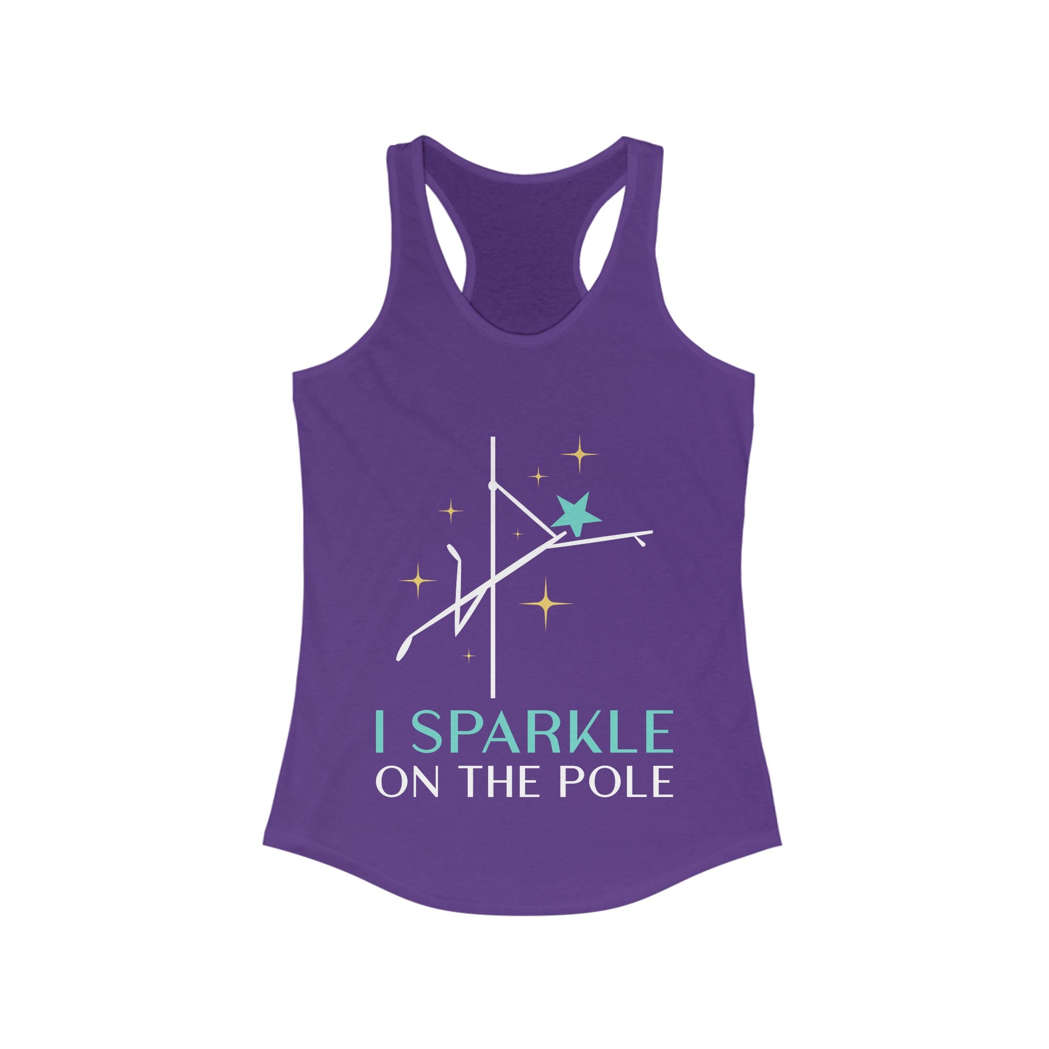I Sparkle on the Pole, Pole Dance Racerback Tank
