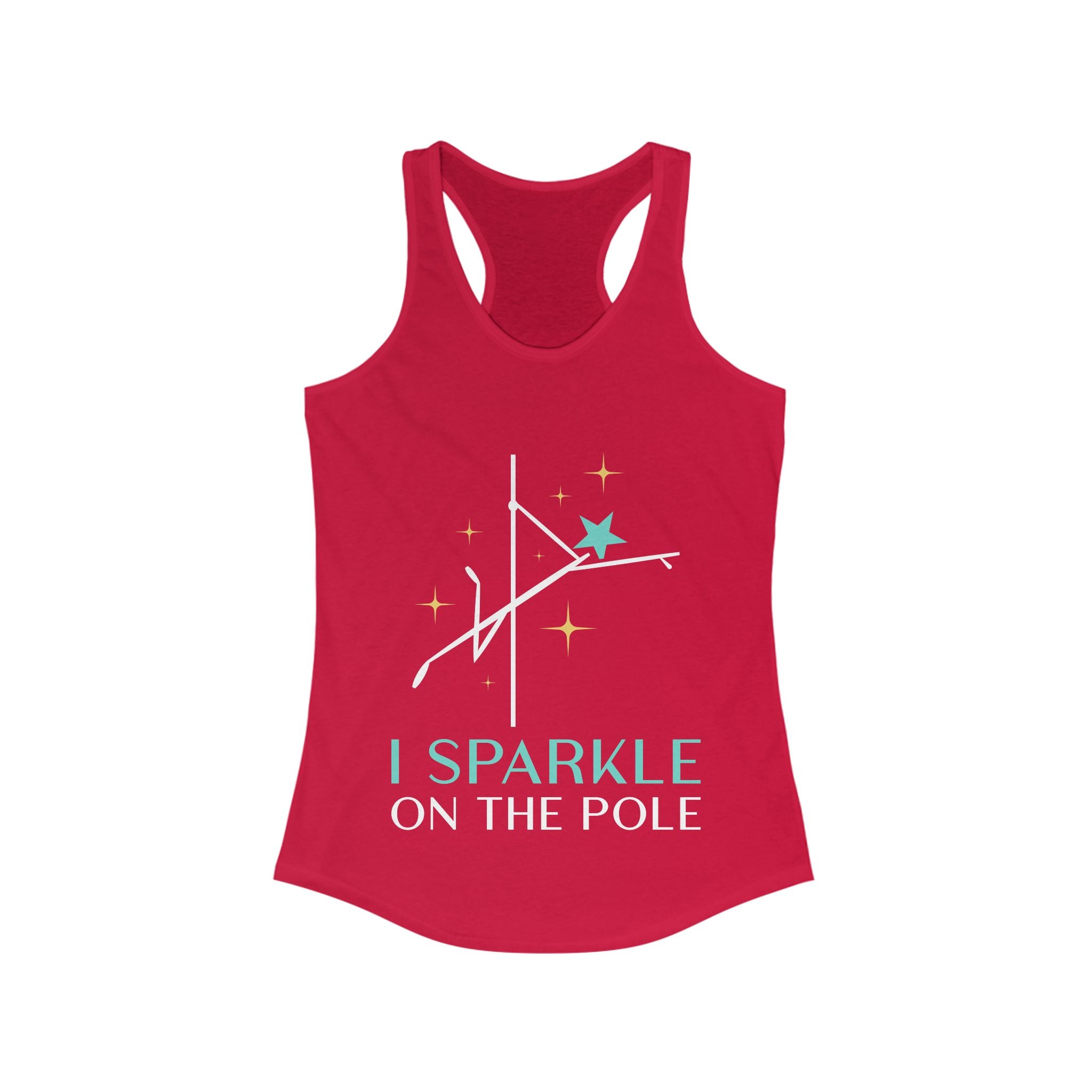 I Sparkle on the Pole, Pole Dance Racerback Tank