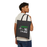 Gravity No I am Good Cotton Canvas Tote Bag