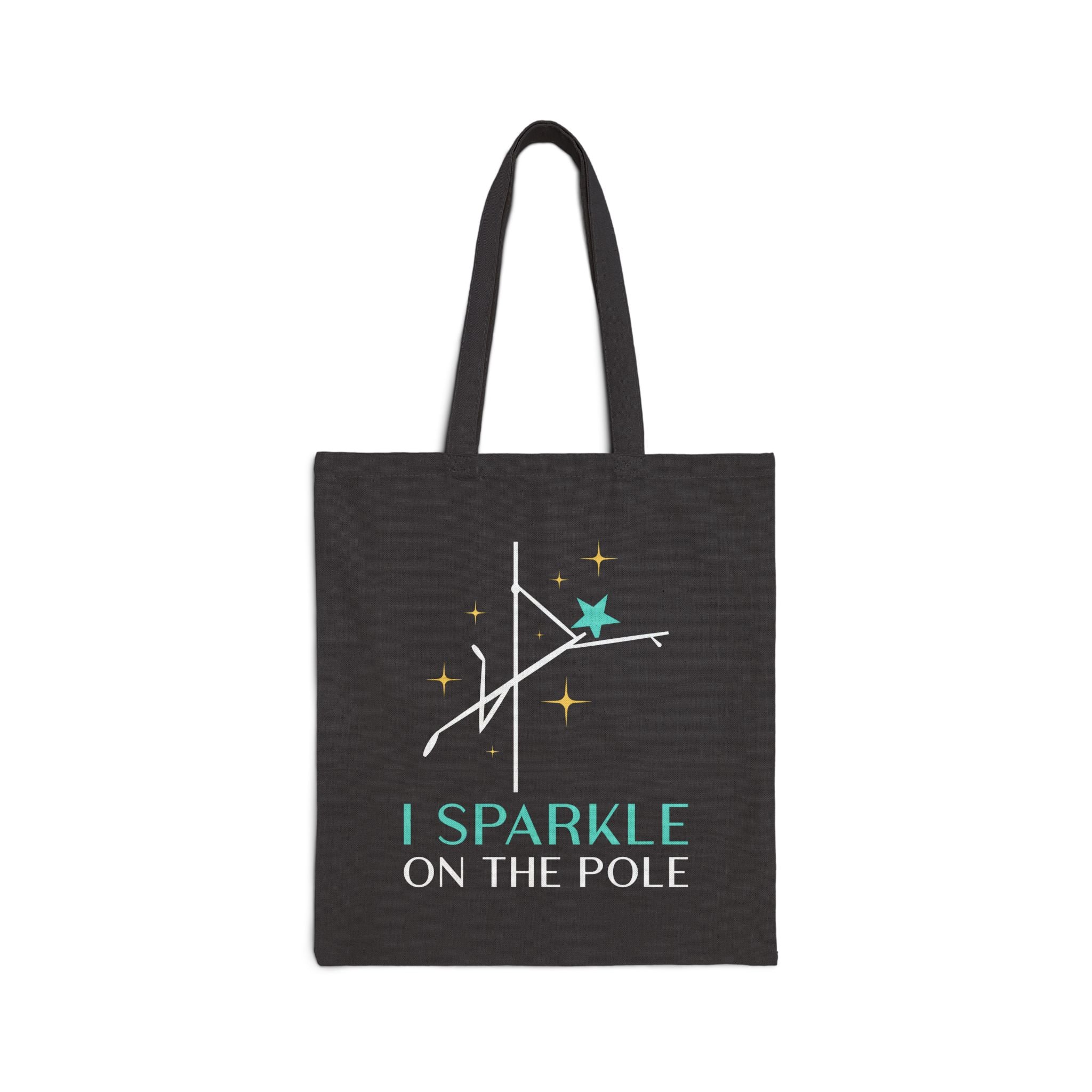 I Sparkle on the Pole Cotton Canvas Tote Bag