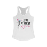 Pole Dance Racerback Tank - Love at First Spin Ideal Tank